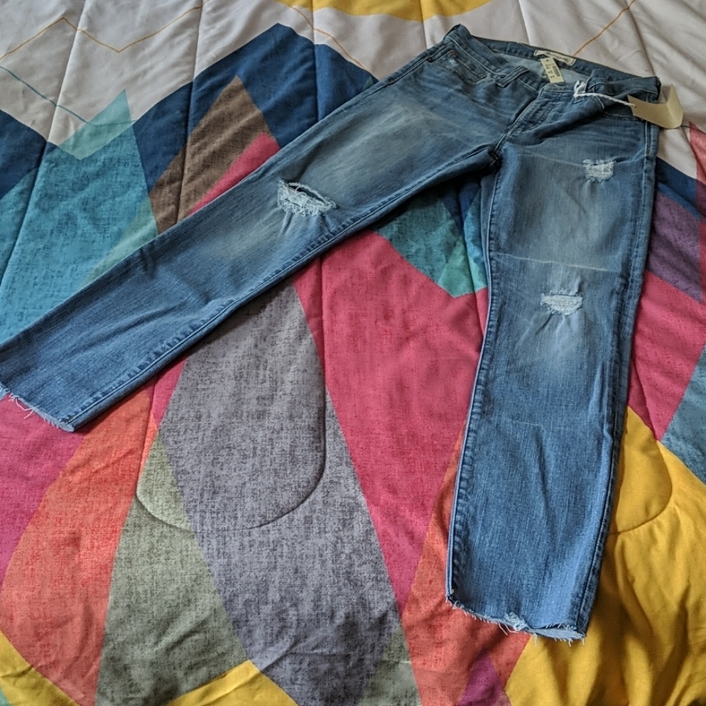 NWT Madewell High-rise Skinny Jeans w/raw hem